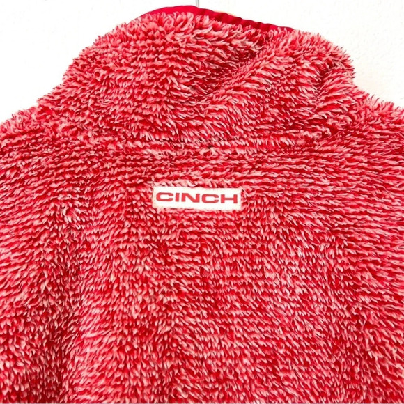 Cinch Jeans Red Fleece 1/4 Zip - Picture 10 of 14